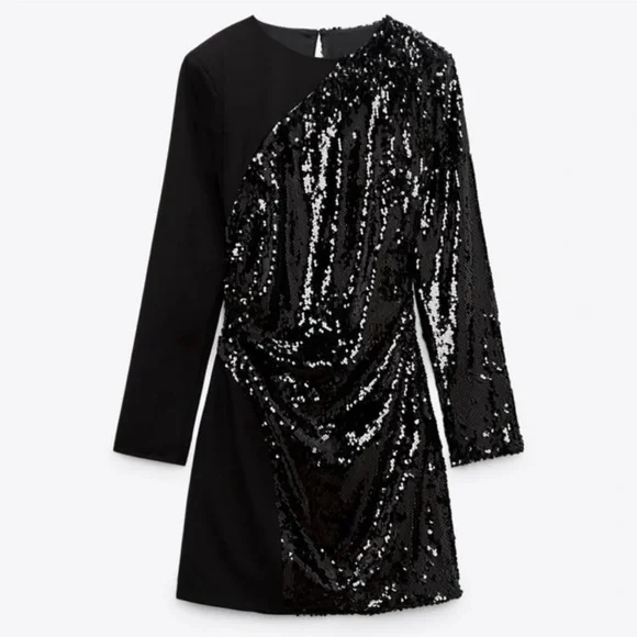 ZARA SEQUENCE MINI DRESS - S2521 - Picture 6 of 7